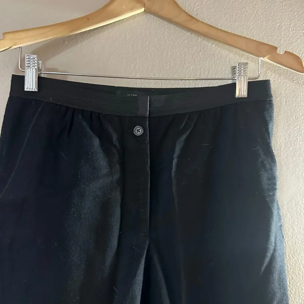 Marc Jacobs Black Cropped Wool Trousers Size 0